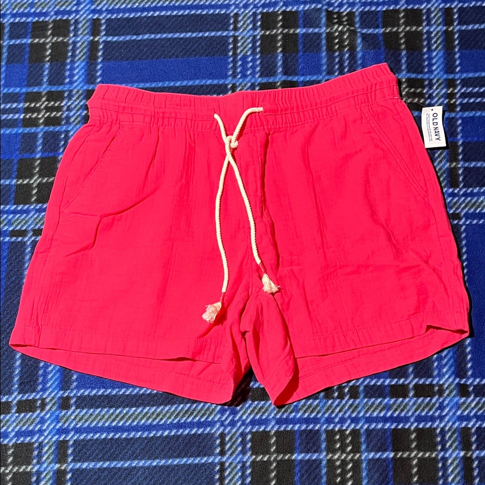 BRAND NEW Old Navy Pink Lightweight Cotton Shorts - Size L